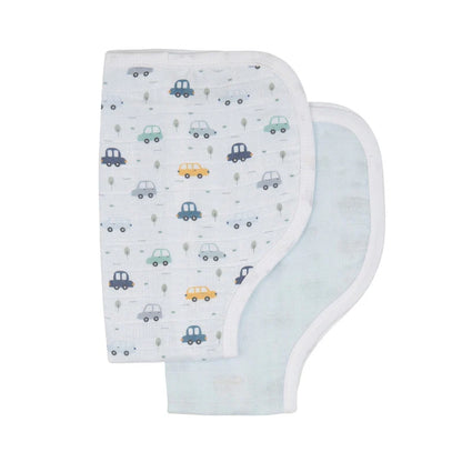 Organic Burp Cloth 2pk - Beep Beep