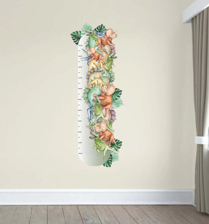 Dinosaur Height Chart Wall Decals