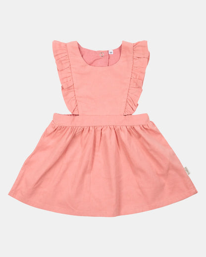 Baby Pinafore Corduroy Quincy - Dusty Rose