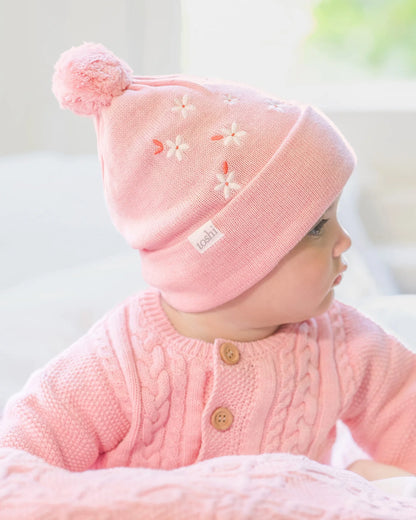 Organic Cardigan Yummy - Misty Rose