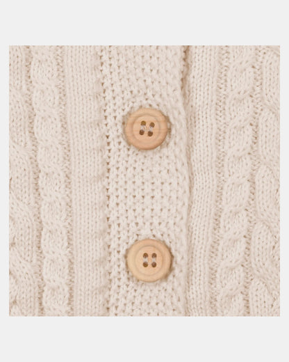 Organic Cardigan Yummy - Oatmeal