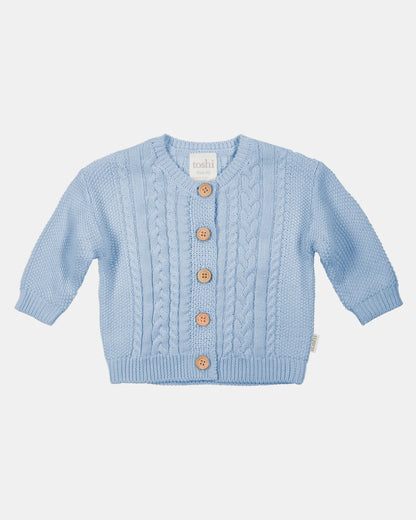 Organic Cardigan Yummy - Bluebell