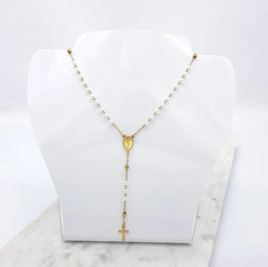 Pearl & Gold Rosemary Necklace