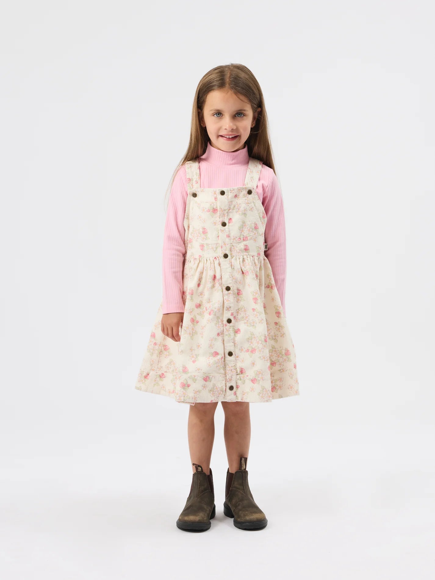 Strawberry Fields Pinafore Dress