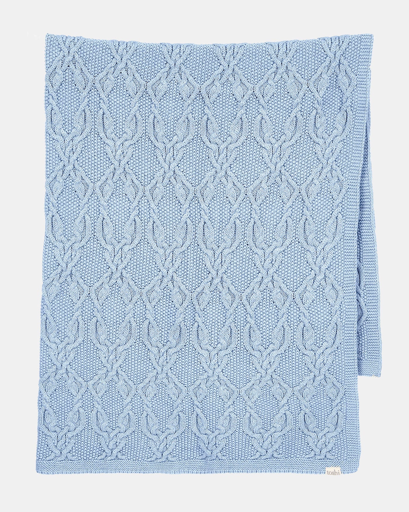 Organic Blanket Bowie - Bluebell