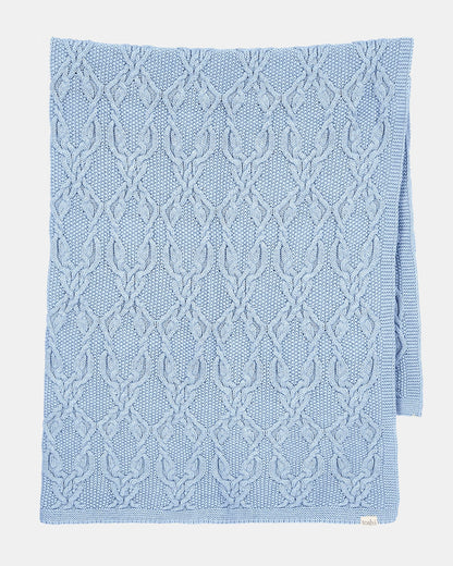 Organic Blanket Bowie - Bluebell