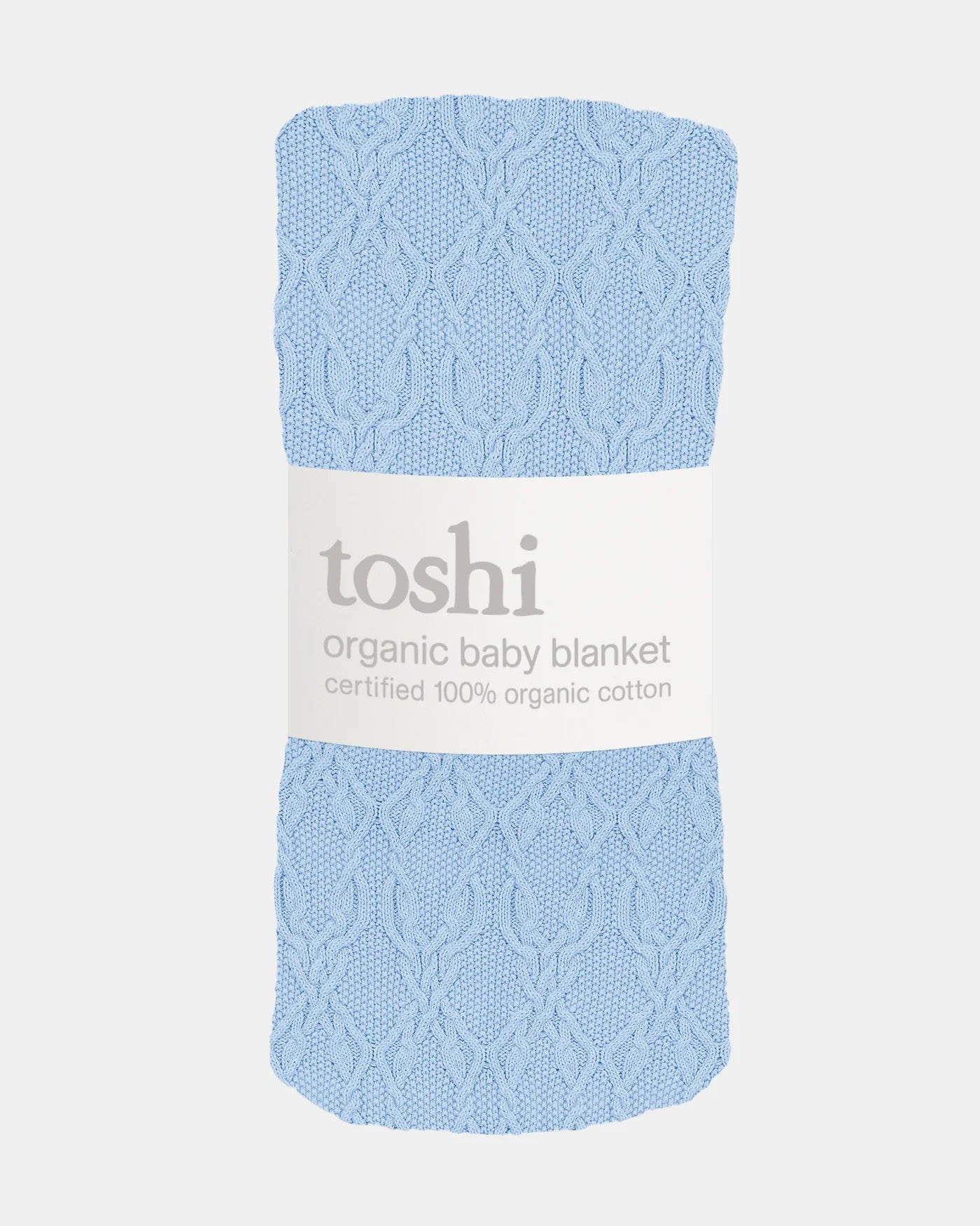 Organic Blanket Bowie - Bluebell