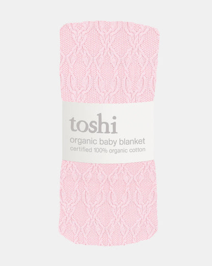 Organic Blanket Bowie - Misty Rose