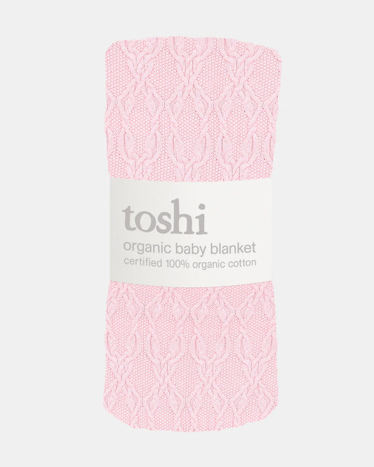 Organic Blanket Bowie - Misty Rose