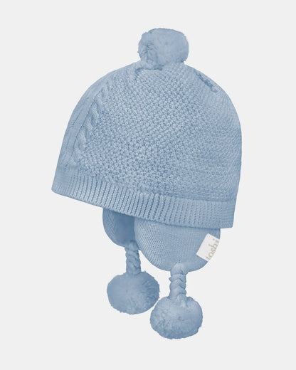 Organic Earmuff Beanie Yummy - Bluebell