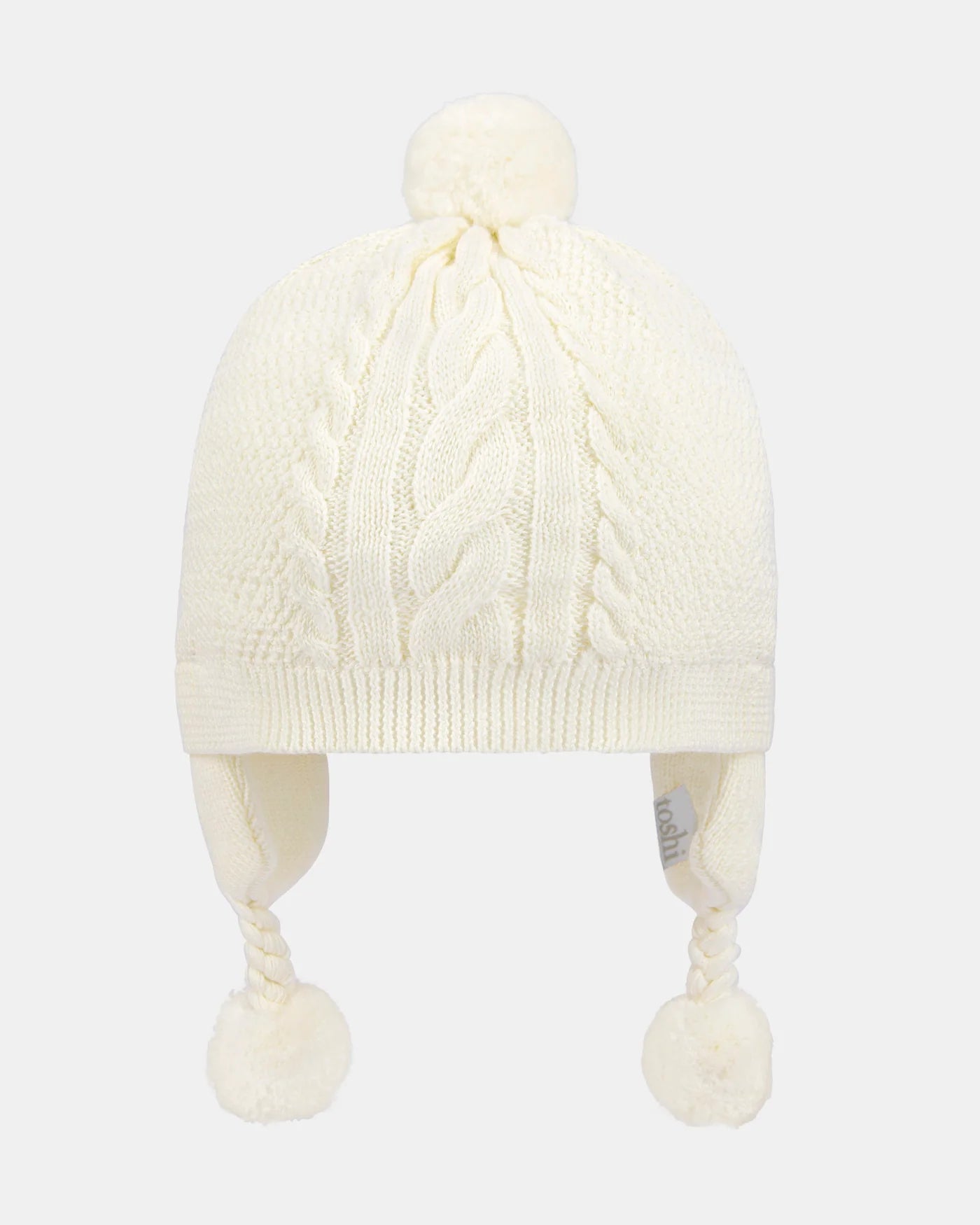 Organic Earmuff Beanie Yummy - Cream
