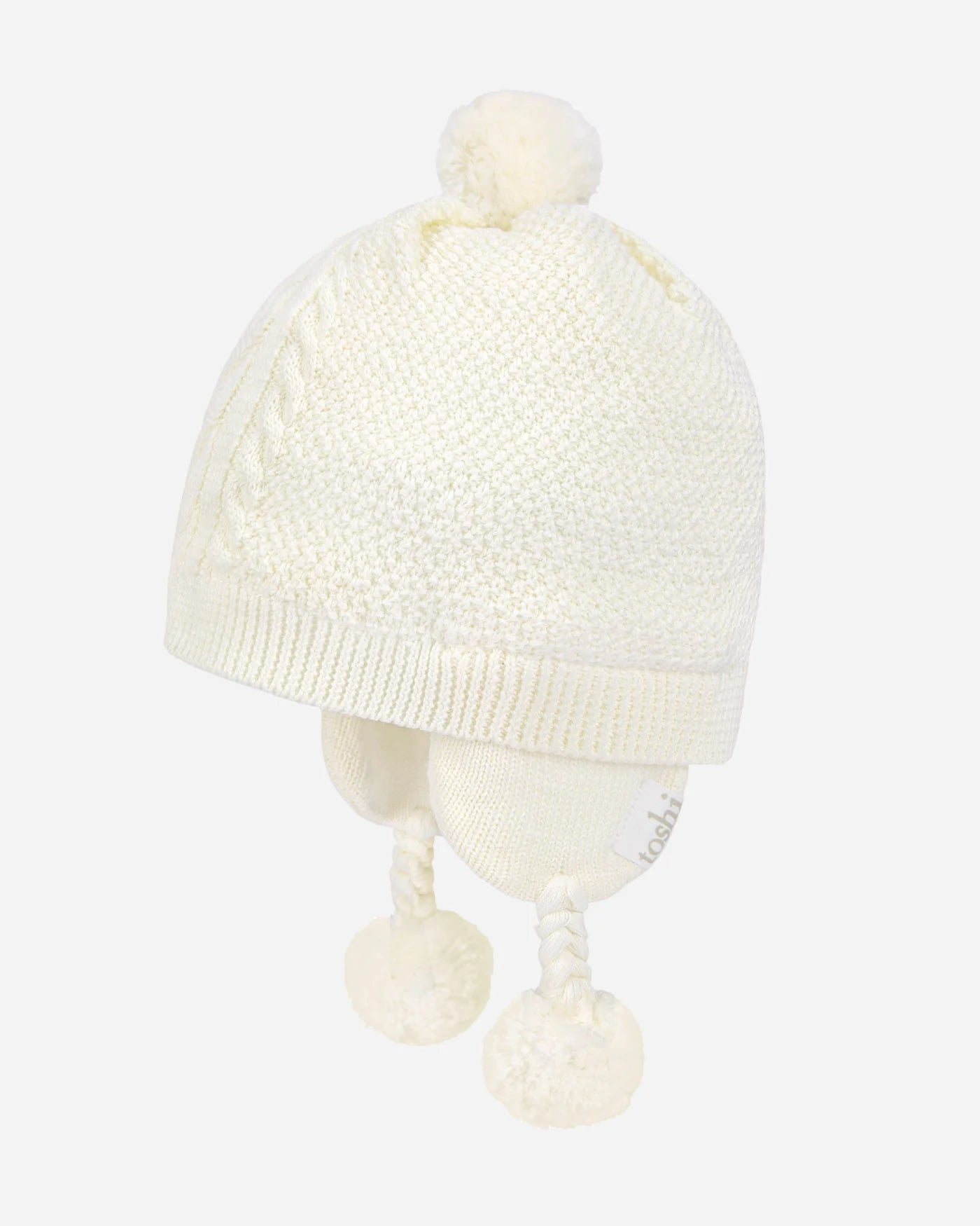 Organic Earmuff Beanie Yummy - Cream