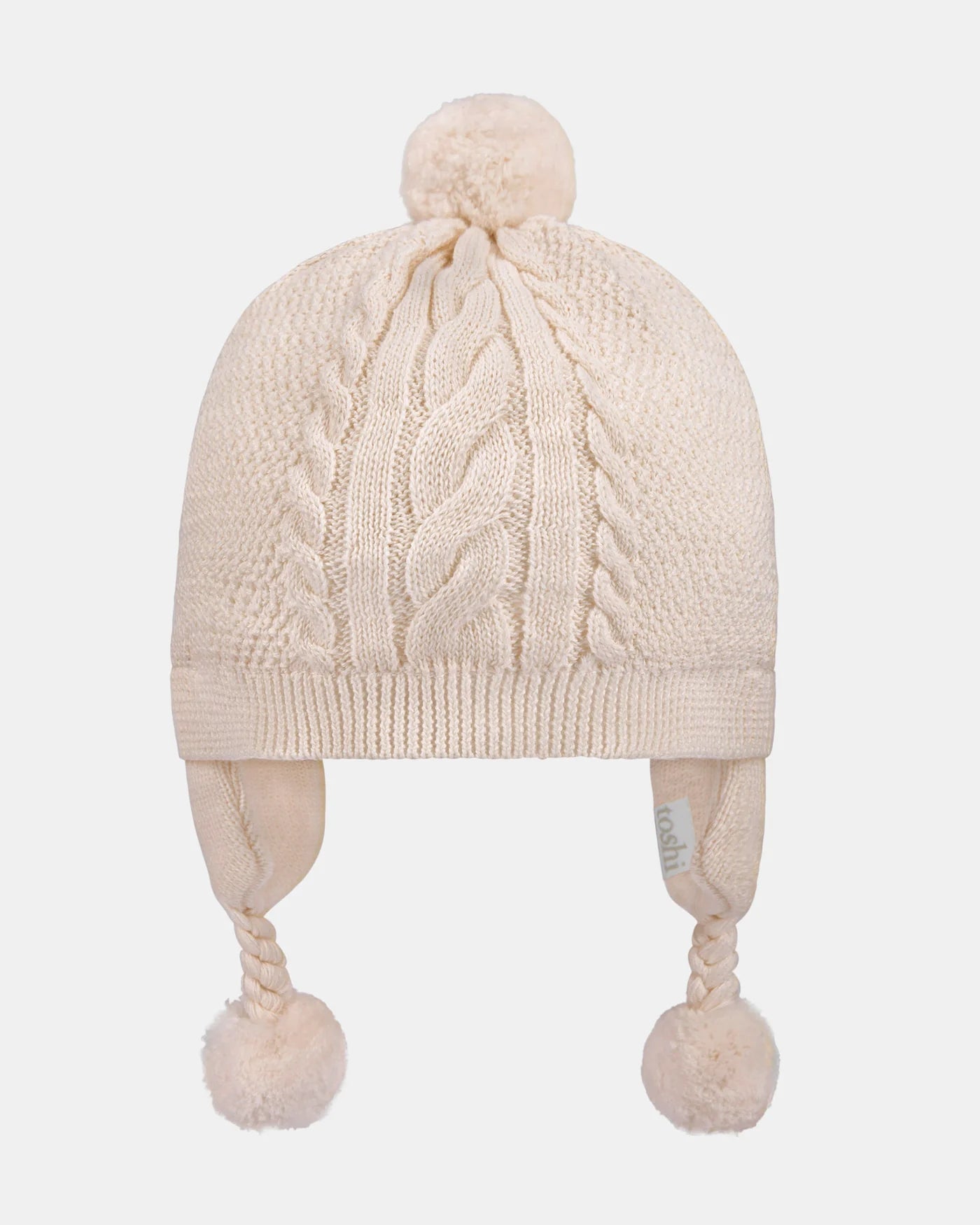 Organic Earmuff Beanie Yummy - Oatmeal