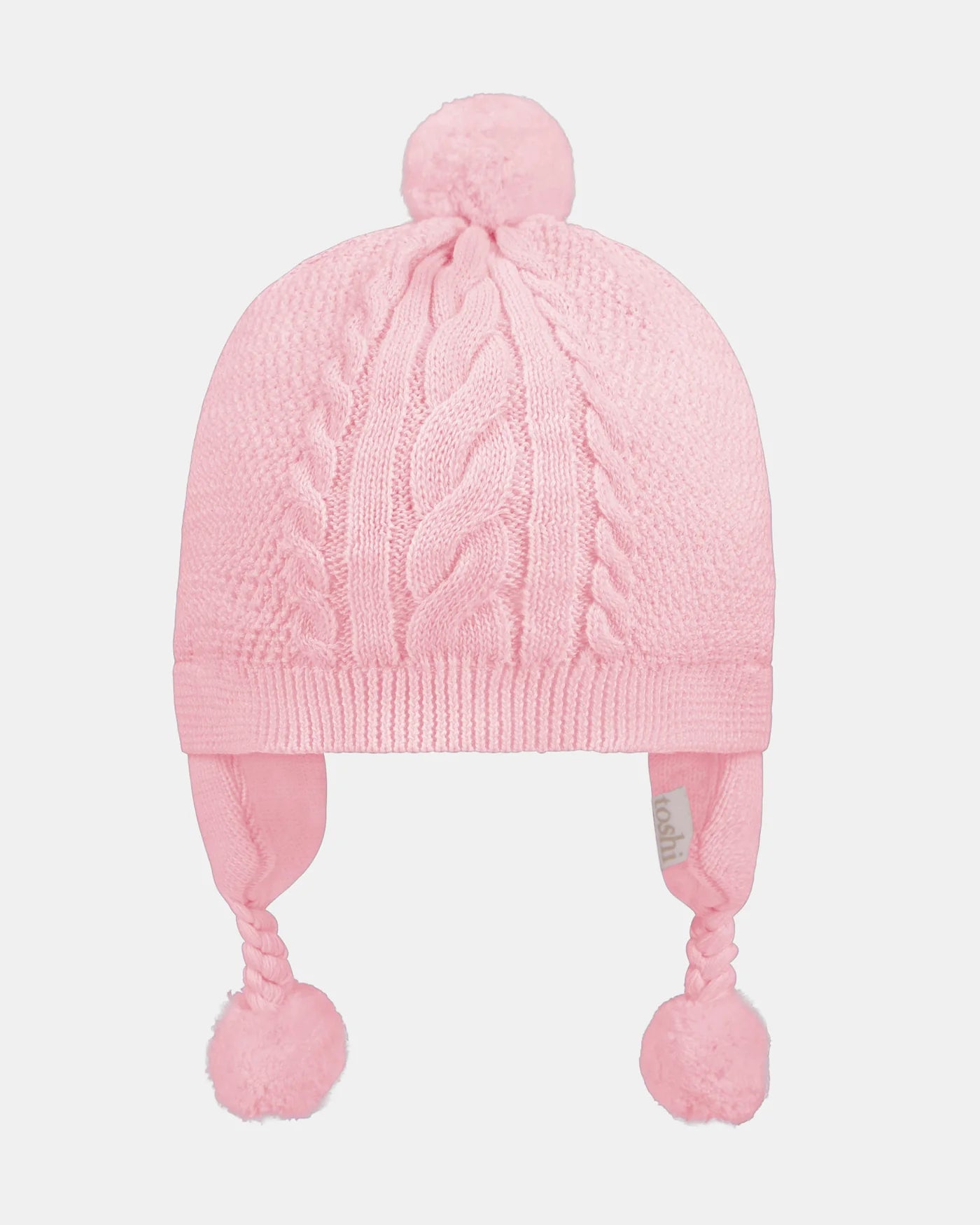 Organic Earmuff Beanie Yummy - Misty Rose