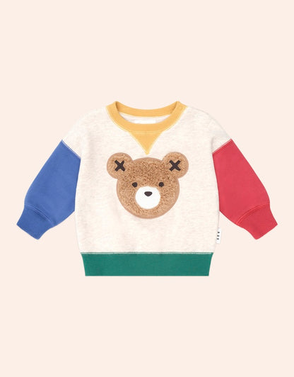 Furry Huxbear Colour Block Sweatshirt
