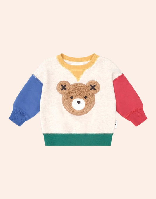 Furry Huxbear Colour Block Sweatshirt