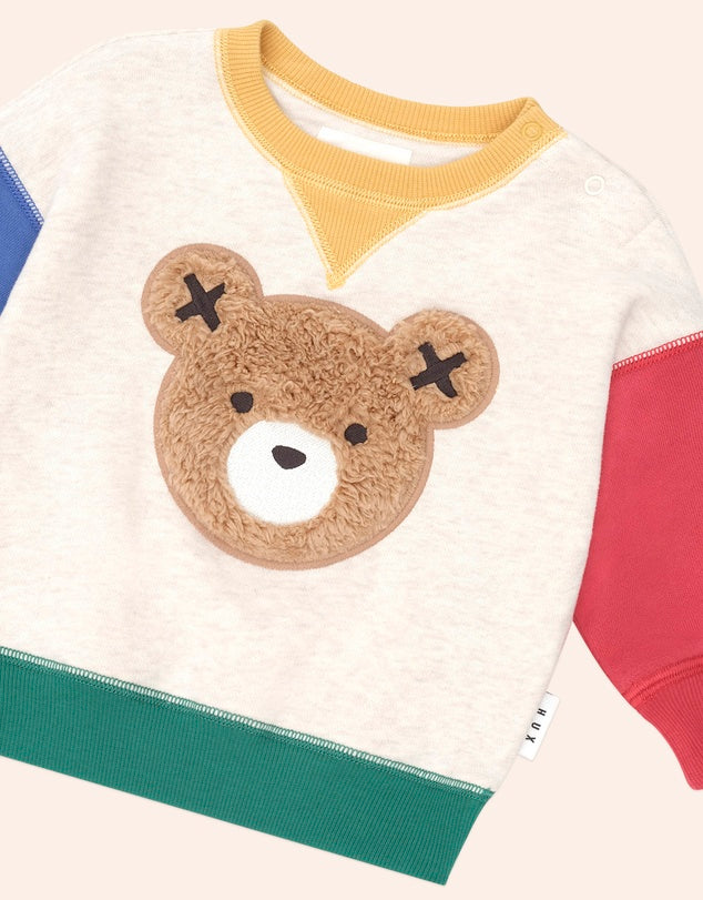 Furry Huxbear Colour Block Sweatshirt