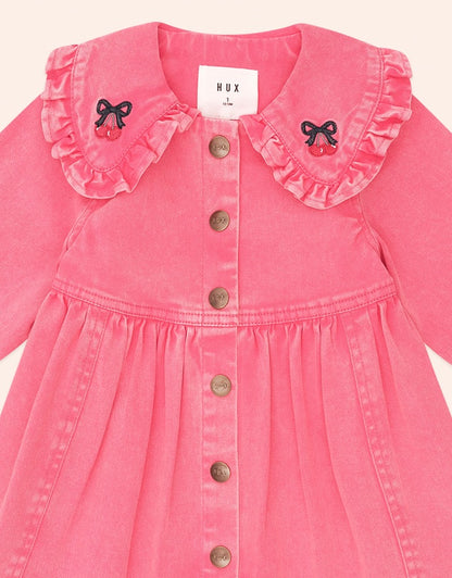 Vintage Cherry Collar Dress - Cherry