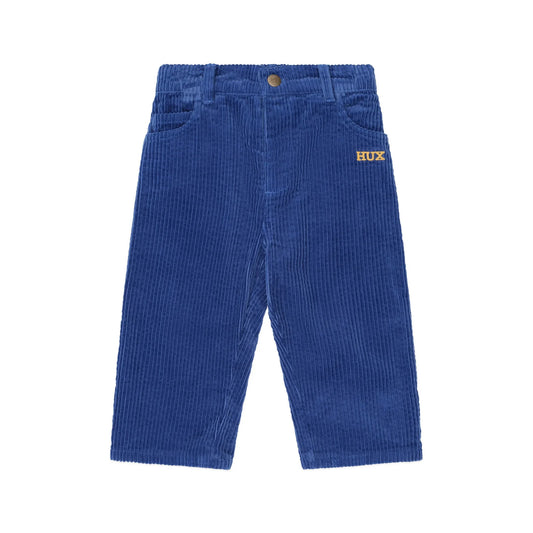 Cord Wide Leg Pant - Cobalt