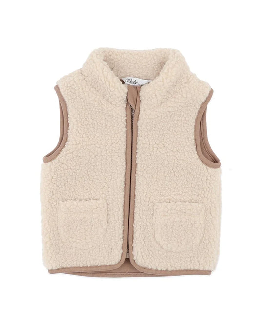 Mini Natural Sherpa Vest