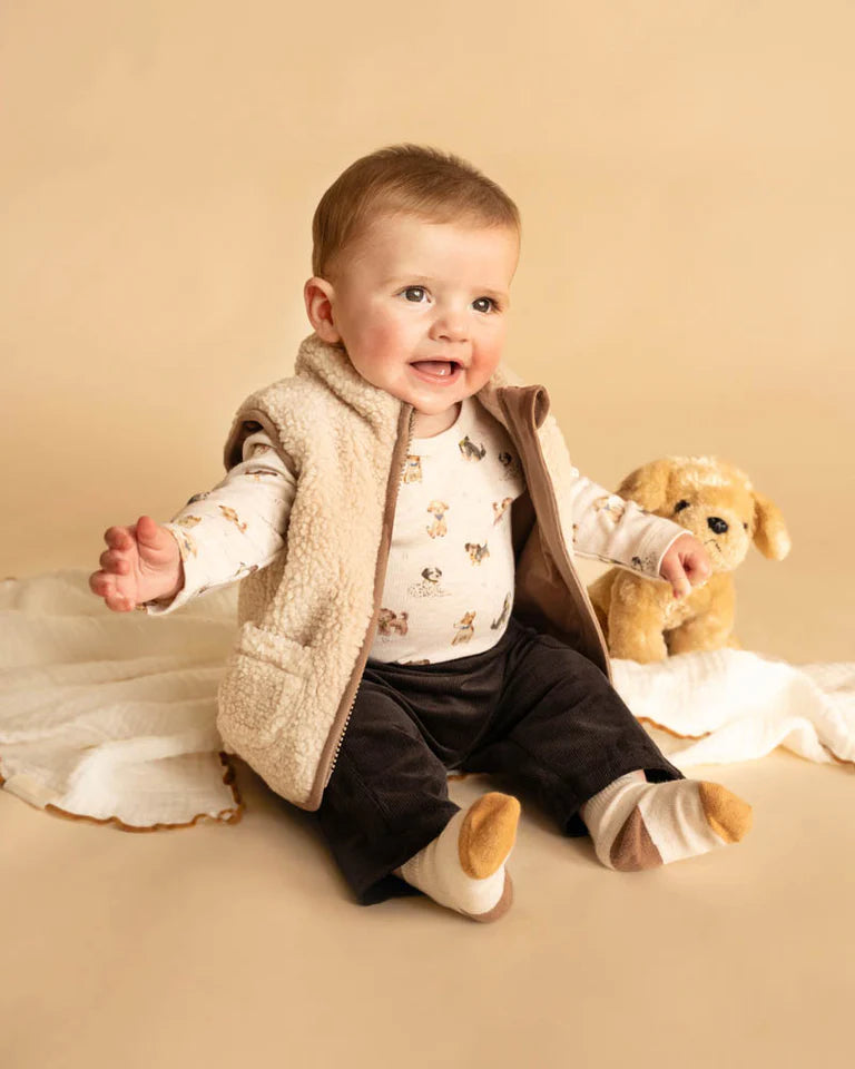 Mini Natural Sherpa Vest