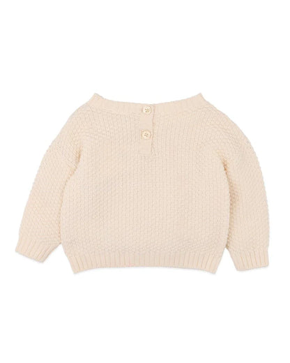 Mini Fern Hand Embr. Organic Knitted Jumper