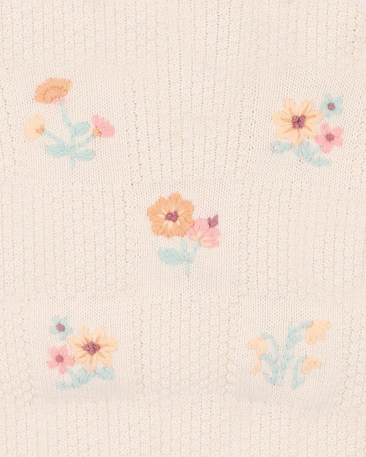 Mini Fern Hand Embr. Organic Knitted Jumper