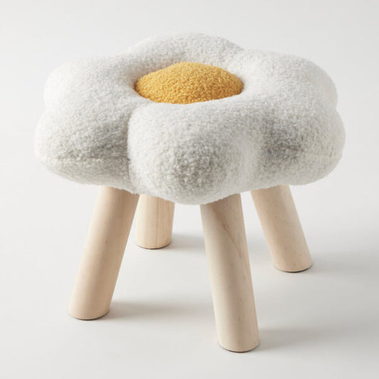 Sunny Side Up Boucle Kids Stool