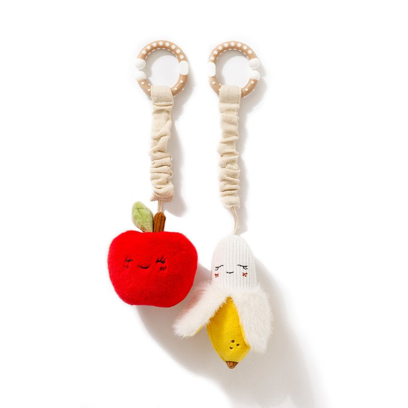 Stroller Toys 2pk - Apple & Banana