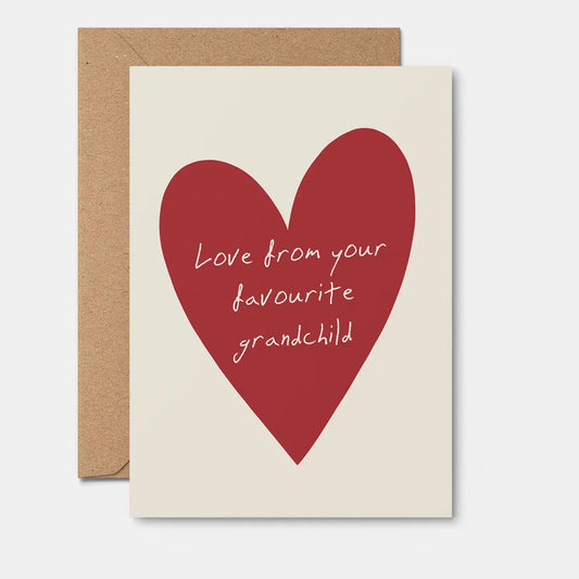 From Your Favourite Grandchild Card