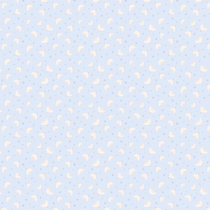 Organic Muslin Wrap Swaddle - Blue Doves