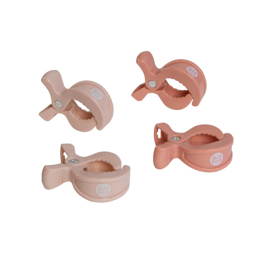Pram Pegs 4pk - Cream & Peach