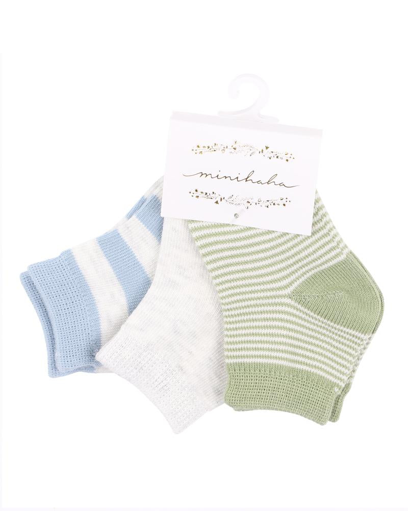 Socks 3pk - Blue/Green