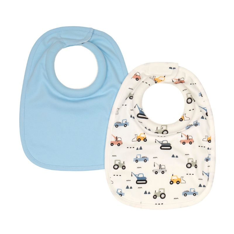 Roll Neck Bibs 2pk - Diggers Roll