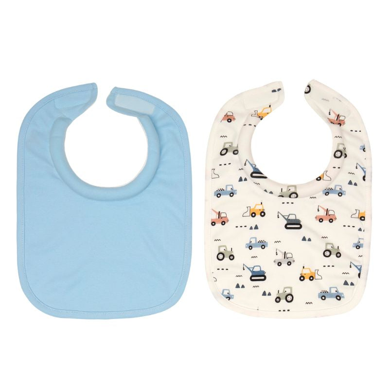 Roll Neck Bibs 2pk - Diggers Roll