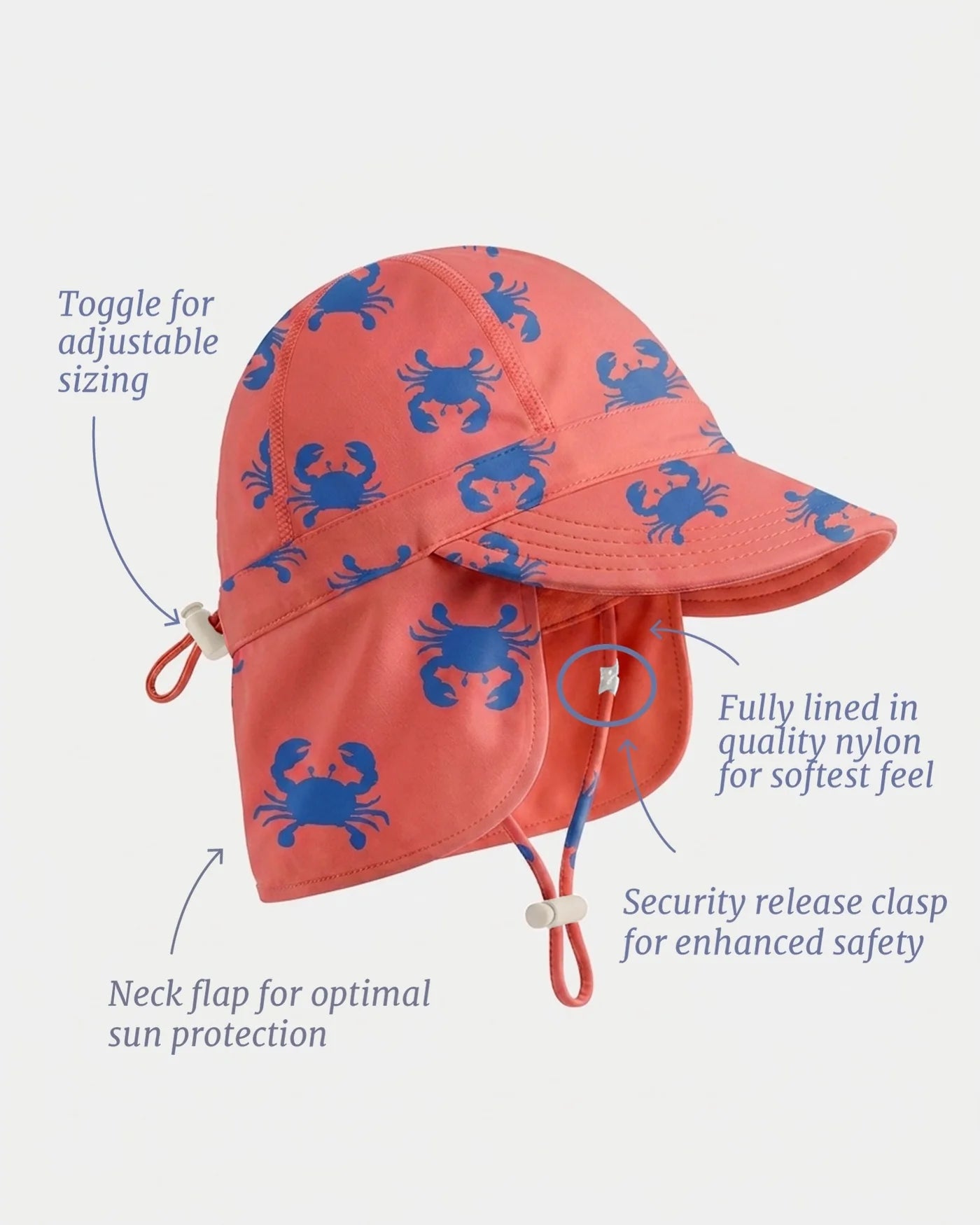 Swim Flap Cap Pirate Mud Crabs