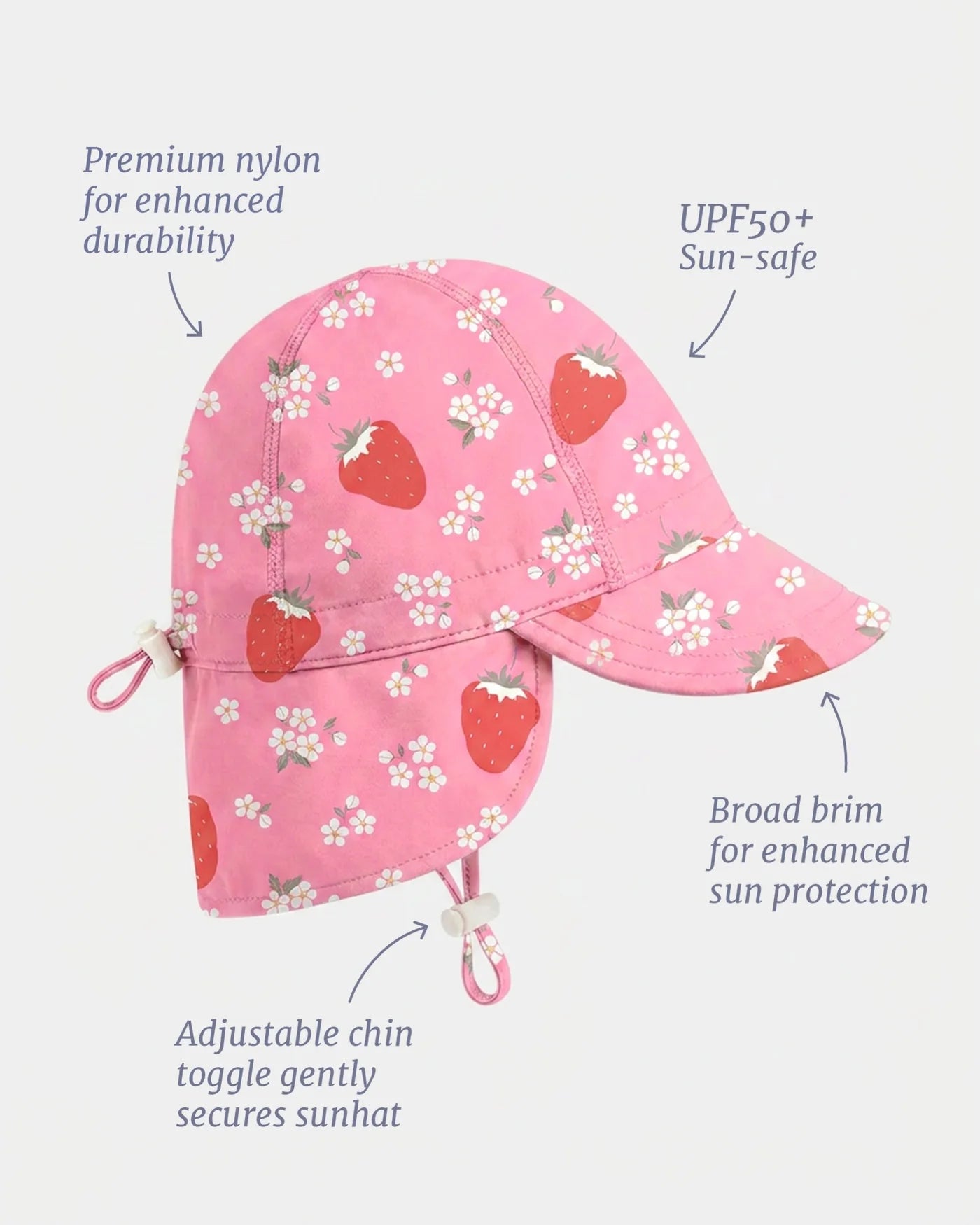 Swim Flap Cap Twinkle Strawberry