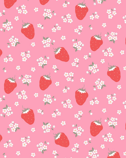 Swim Flap Cap Twinkle Strawberry