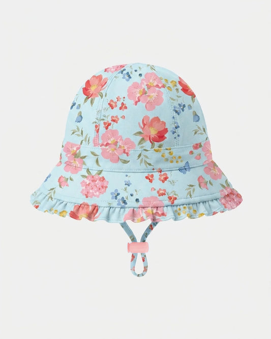 Swim Bell Hat Twinkle Aqua Garden