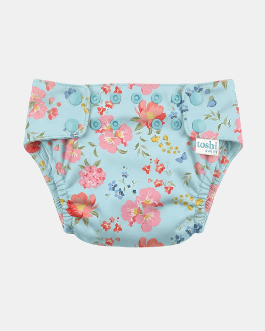 Reusable Swim Nappy Twinkle Aqua Garden