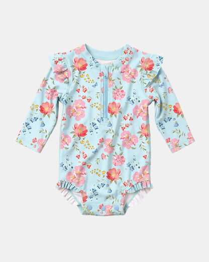 Swim Onesie Twinkle Aqua Garden
