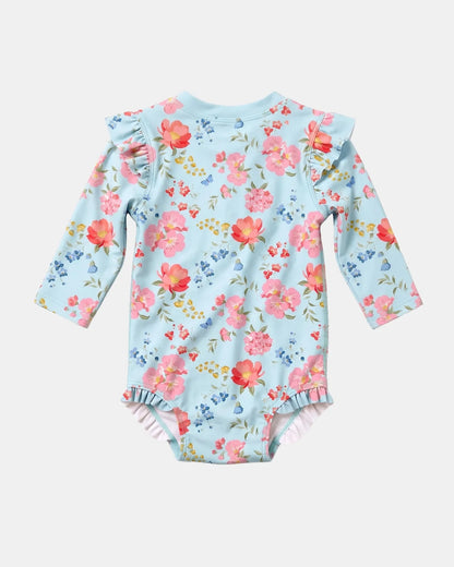 Swim Onesie Twinkle Aqua Garden