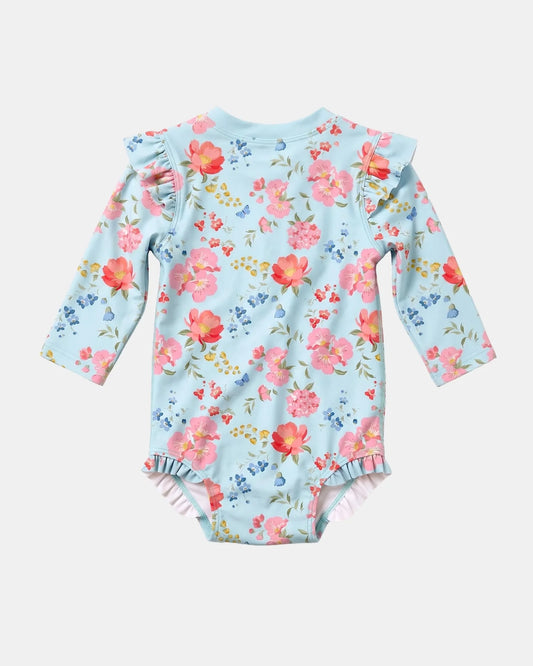 Swim Onesie Twinkle Aqua Garden