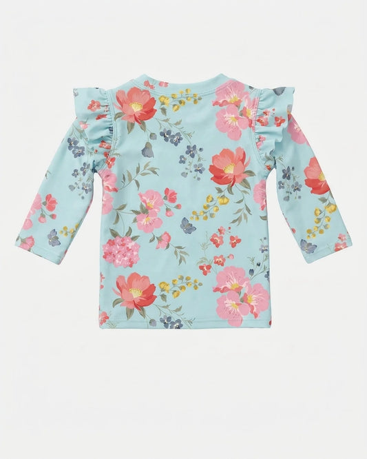 Swim Rashie Twinkle Aqua Garden