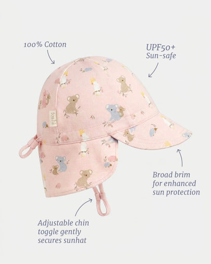 Flap Cap Arcadia Gumnut Babies Blossom