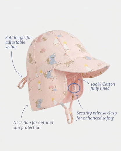 Flap Cap Arcadia Gumnut Babies Blossom