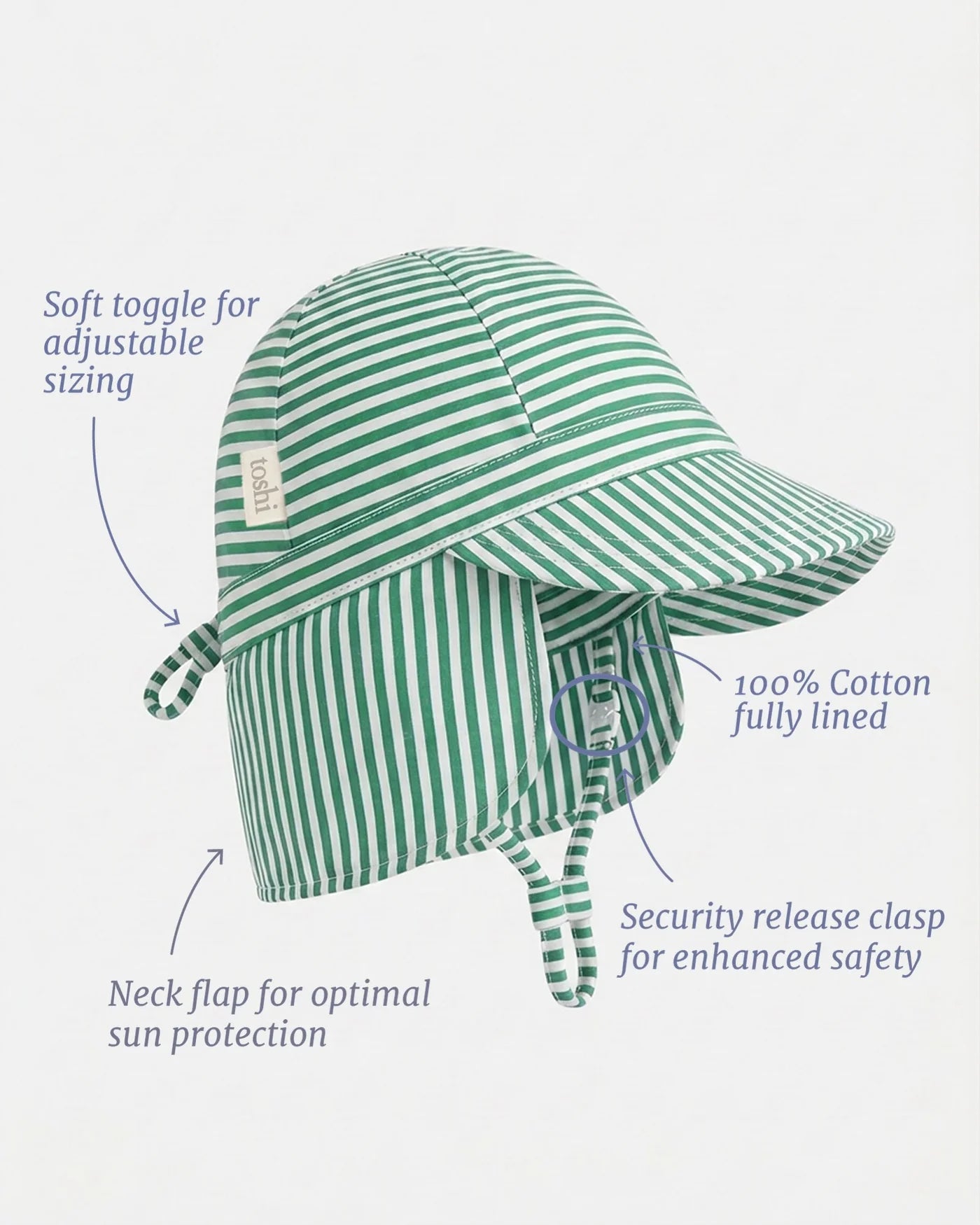 Flap Cap Mini Pistachio