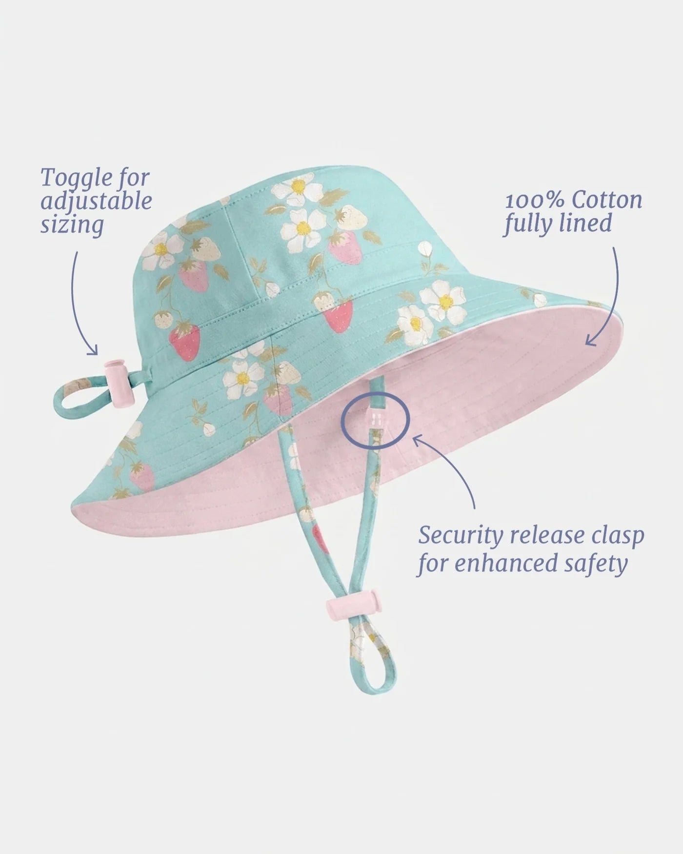 Sunhat Strawberry Fields Aqua
