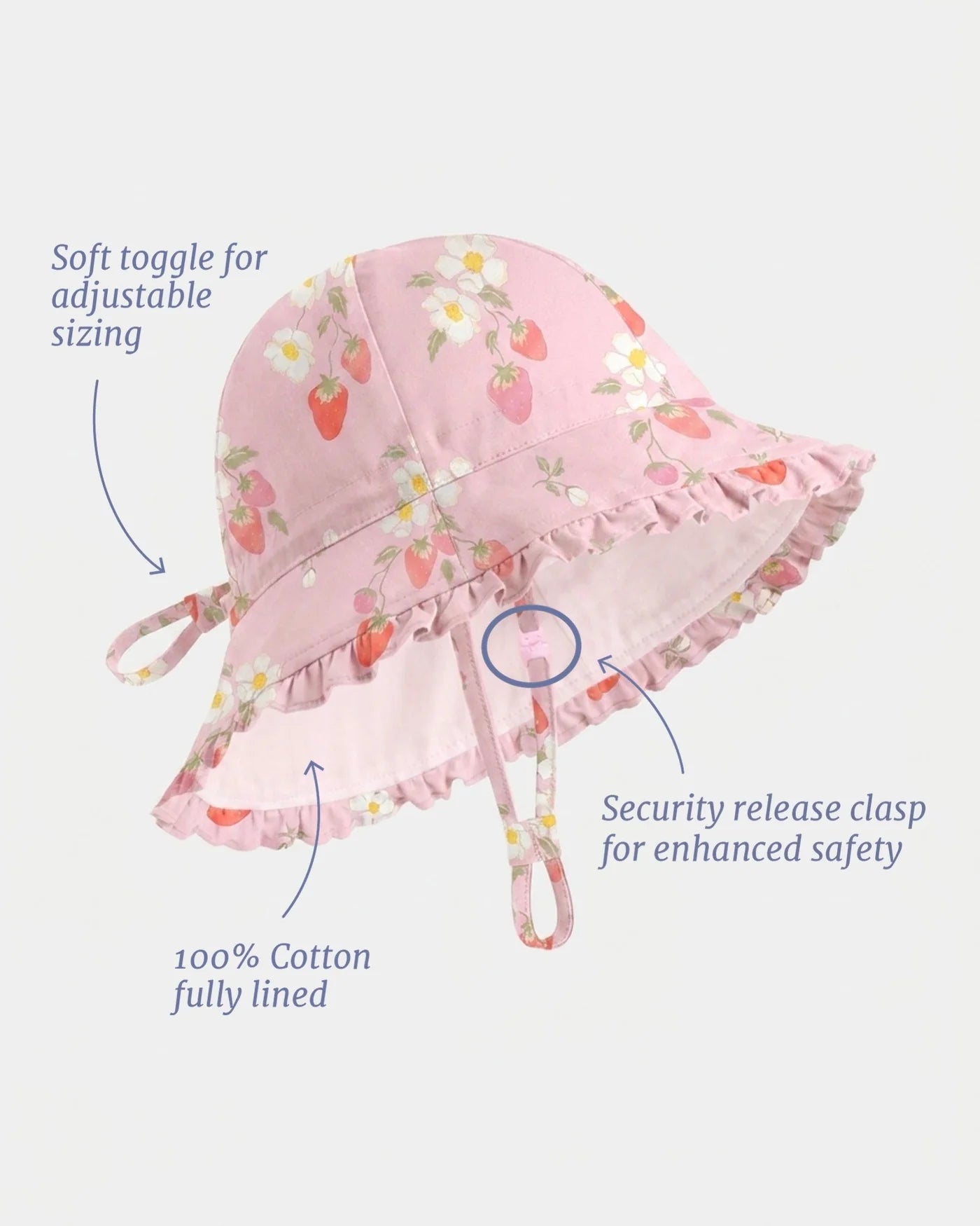 Bell Hat Arcadia Strawberry Fields Blossom