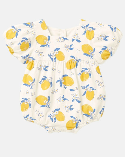 Baby Romper Arcadia Lemonade Cream